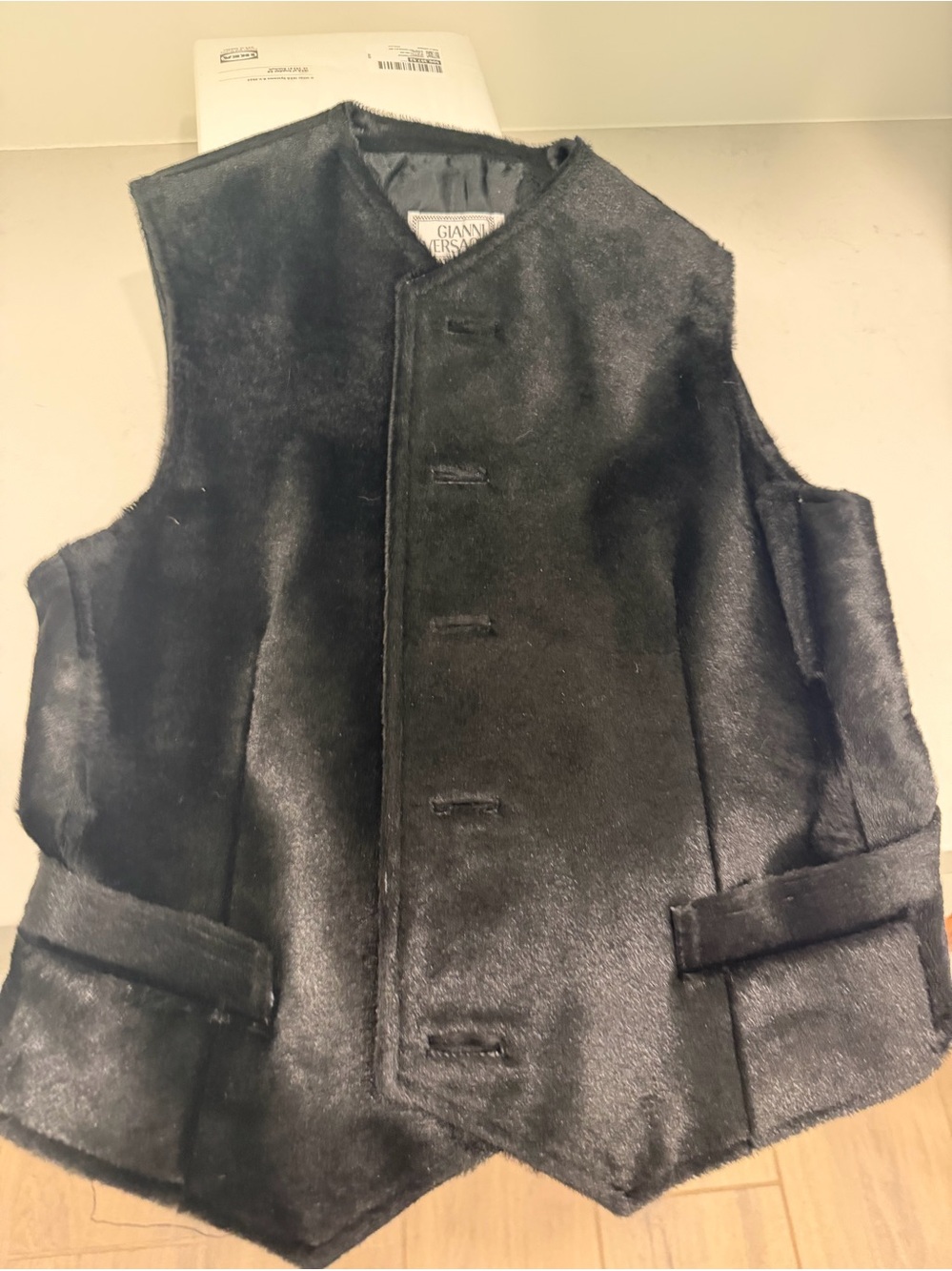 Vintage Gianni Versace Medusa Leather Vest RARE Gianni Era